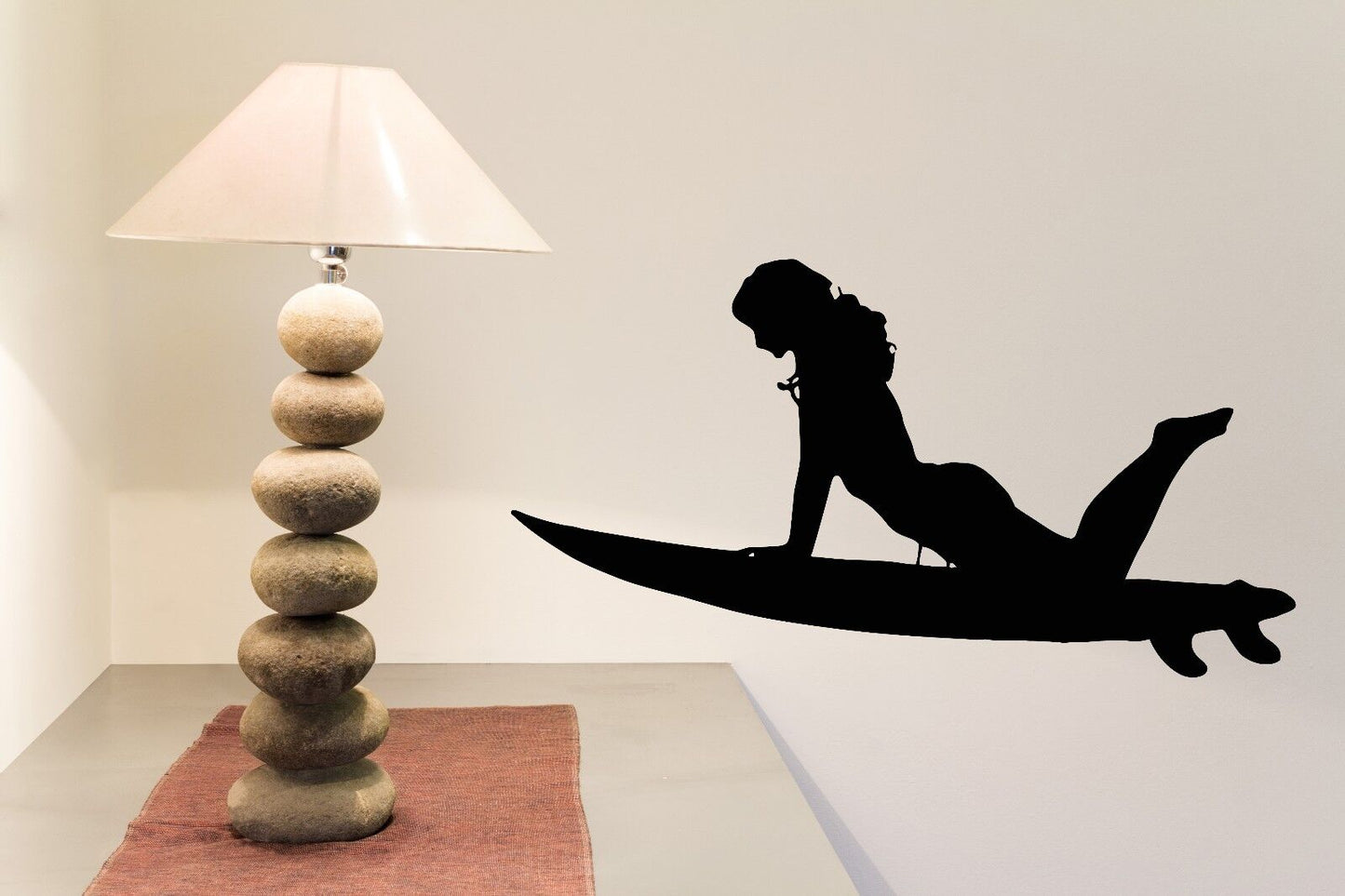 Wall Sticker Vinyl Decal Sexy Girl Surfer Slim Athletic Figure (n176)