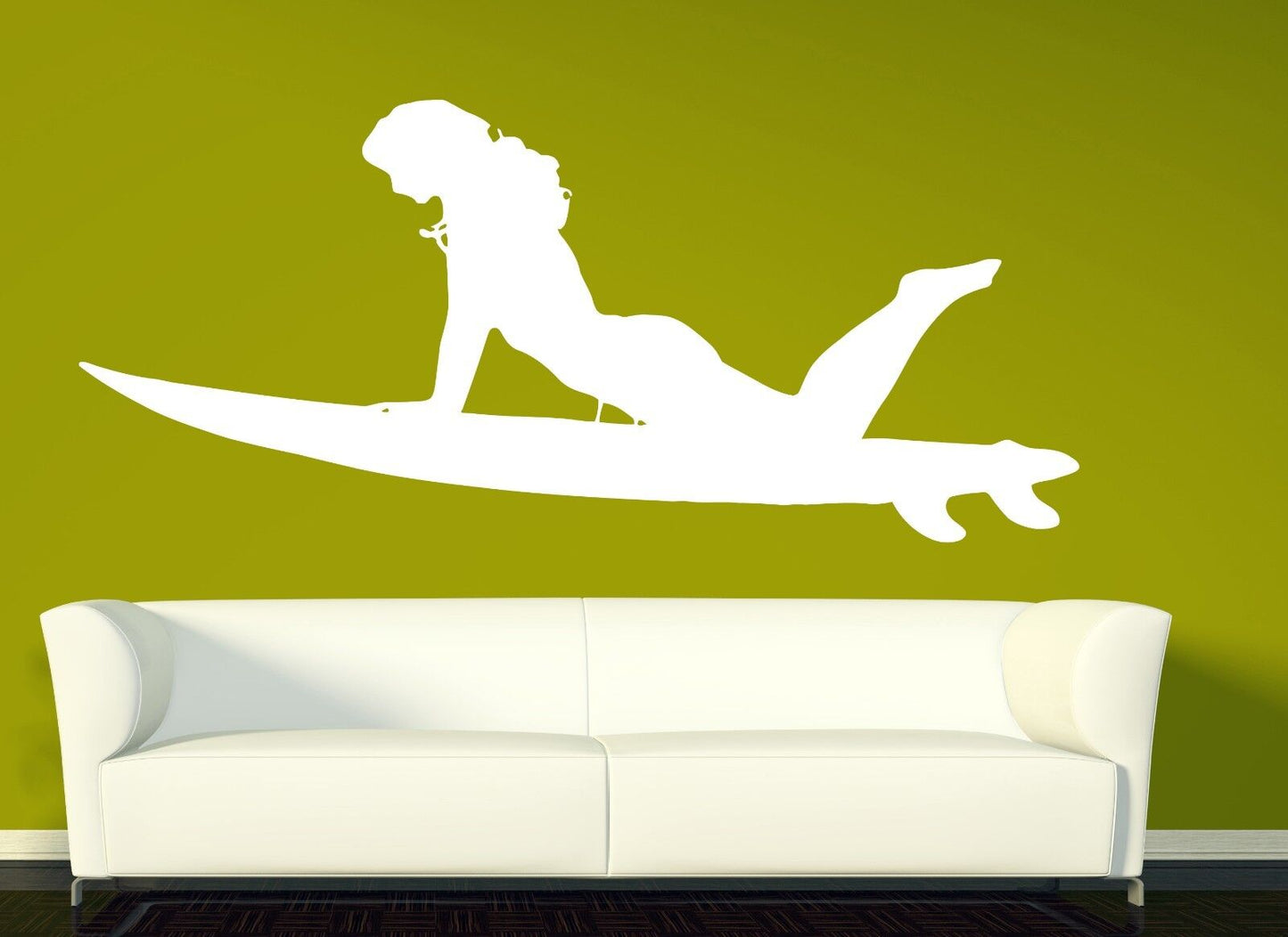 Wall Sticker Vinyl Decal Sexy Girl Surfer Slim Athletic Figure (n176)