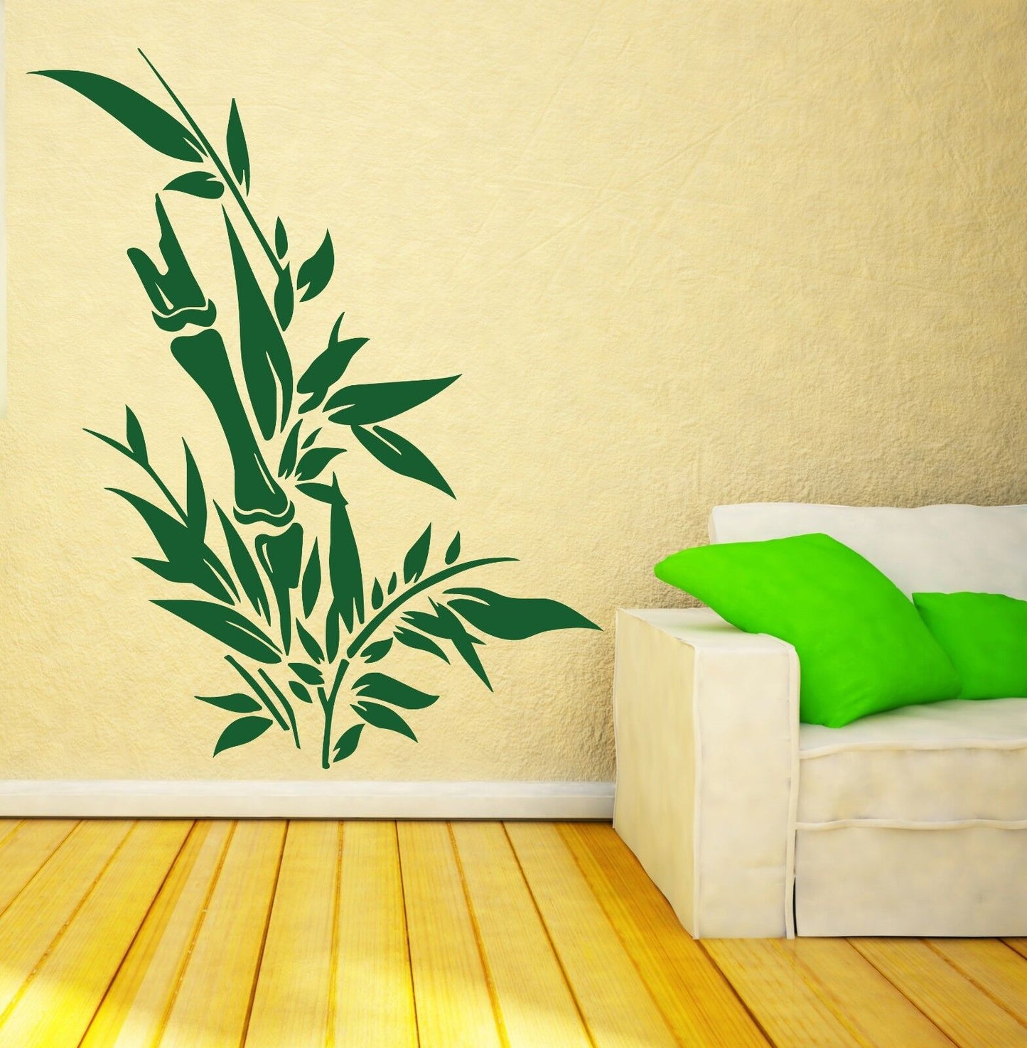 Wall Sticker Vinyl Evergreen Bamboo Cane Beautiful Powerful Decor (n198)