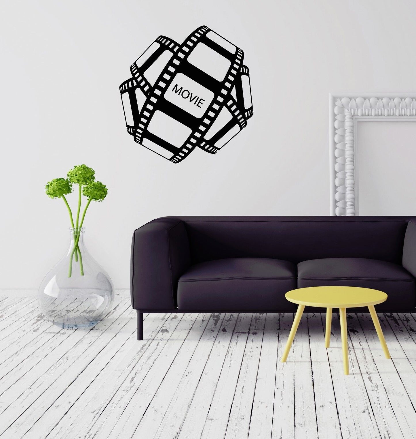 Wall Vinyl Sticker Movie Cinema Film Filmstrip Entertainment Room Decor (ig2065)