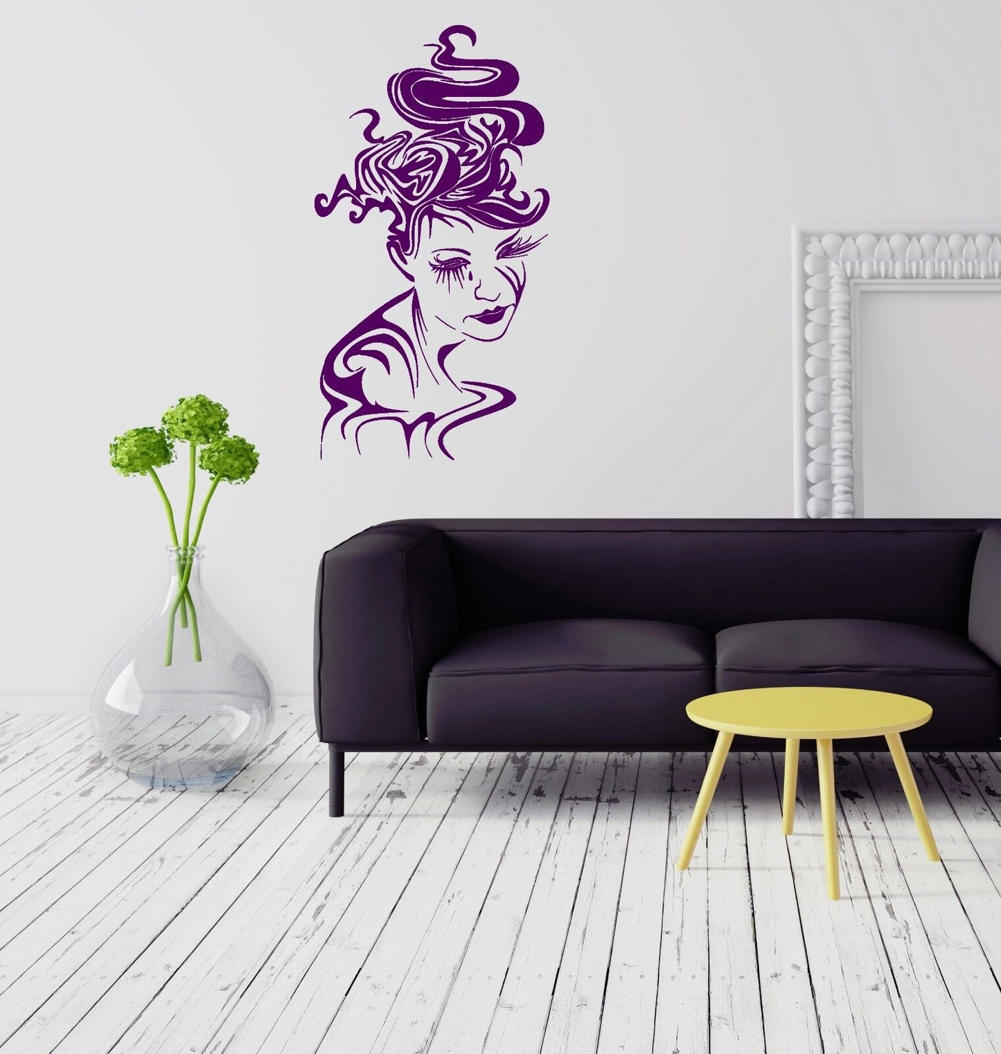 Wall Stickers Vinyl Decal Gothic Abstract Woman Coolest Room Art (ig2069)