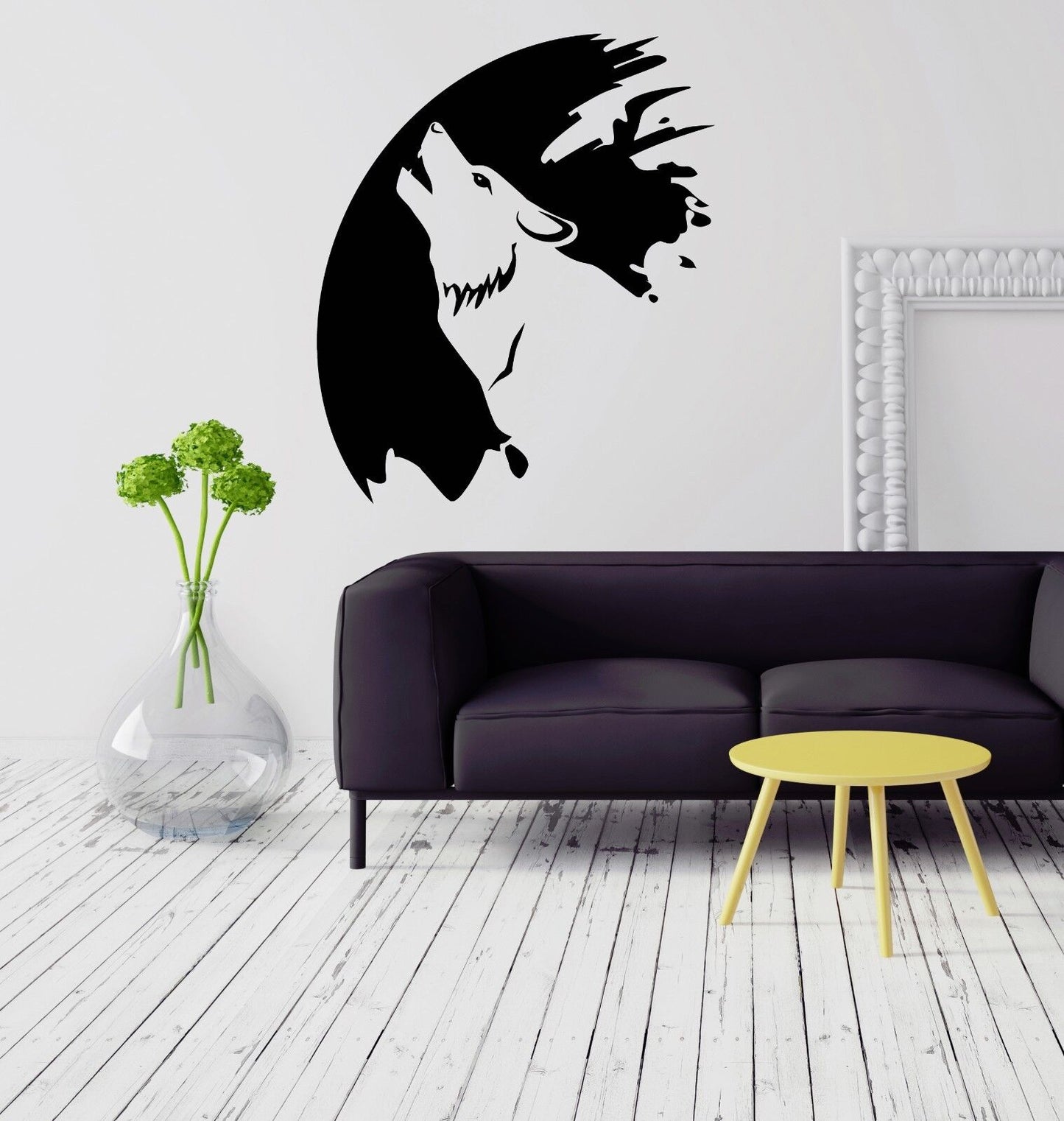 Wolf Animal Painter Art Coolest Room Decor Wall Sticker Vinyl Decal (ig2071)