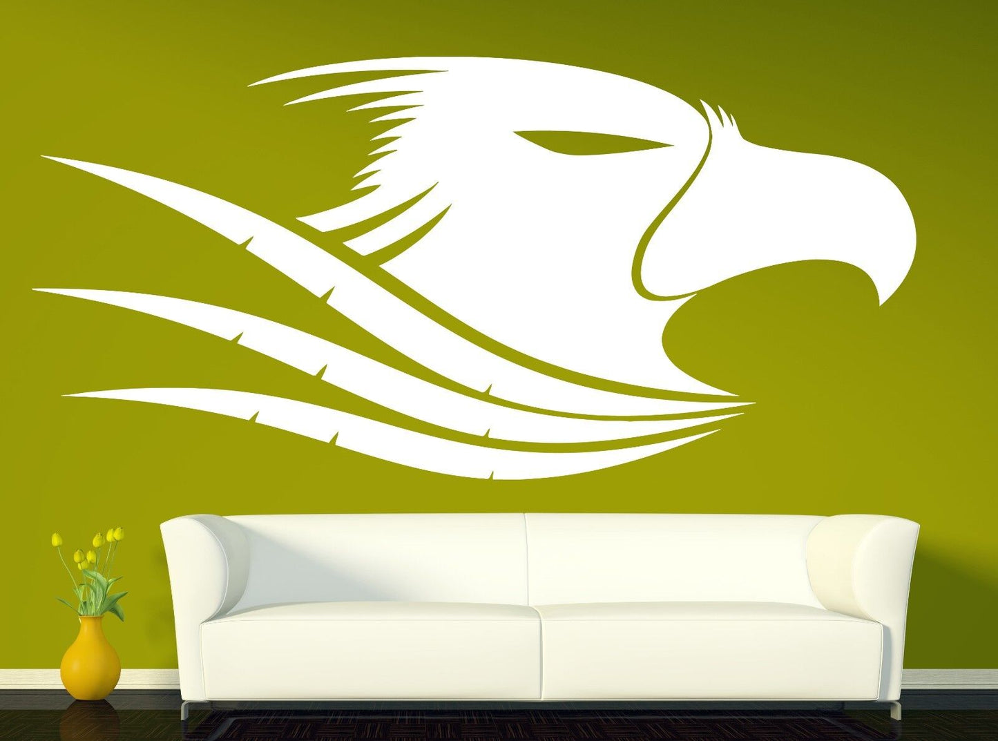 Wall Stickers Vinyl Head Proud Eagle Feathers Beak Eyes (n219)