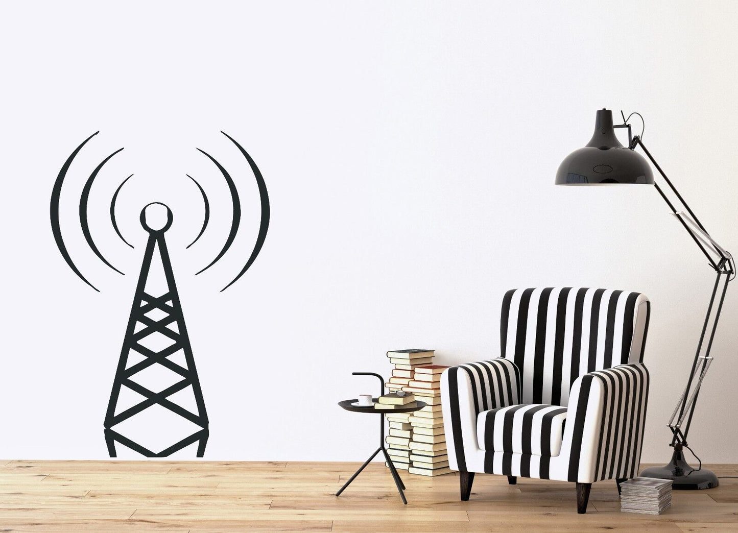 Wall Sticker Vinyl Decal Station Radio Wave Beacon Derrick (n223)