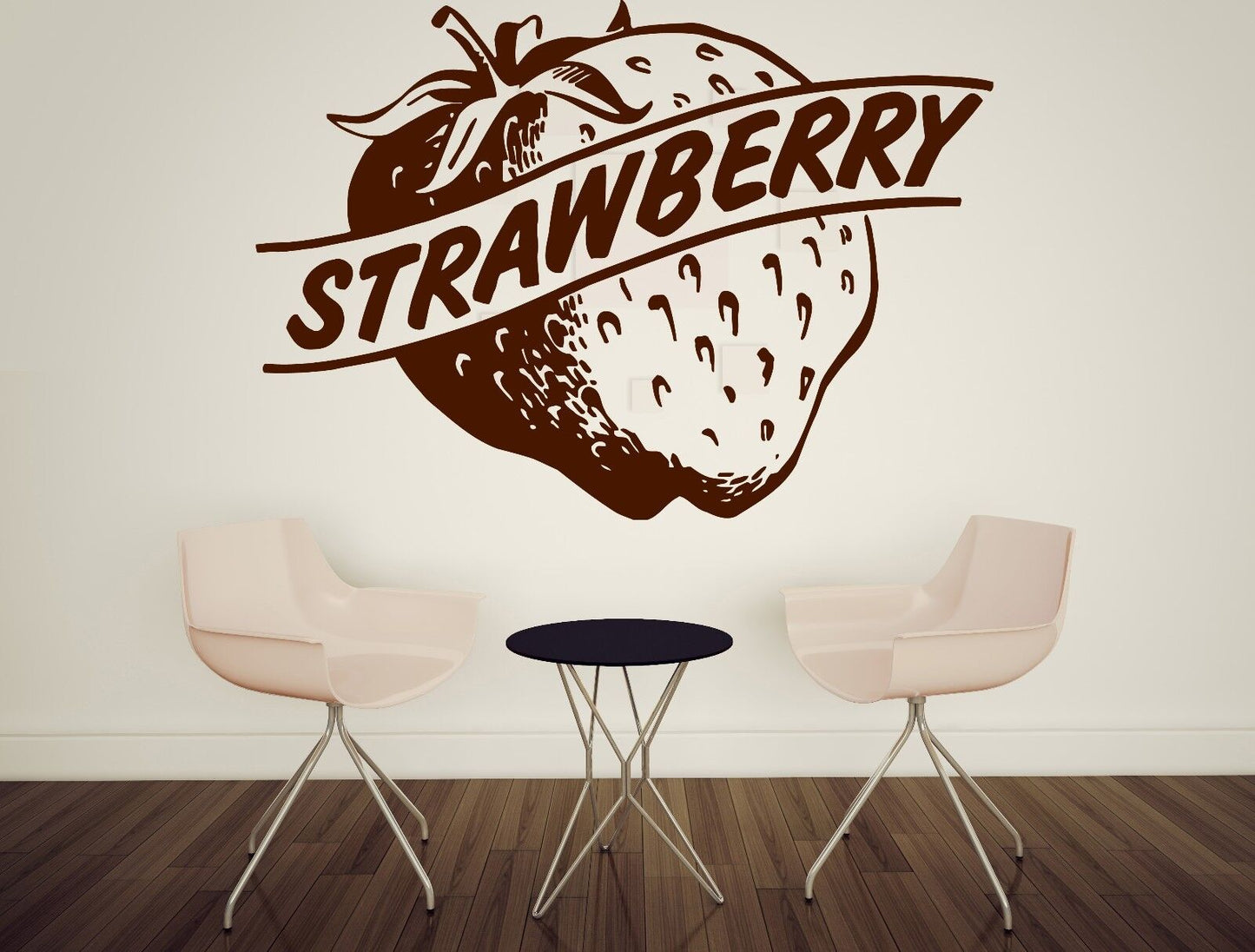 Wall Vinyl Sticker Decal More Large Red Ripe Strawberries Decor (n252)