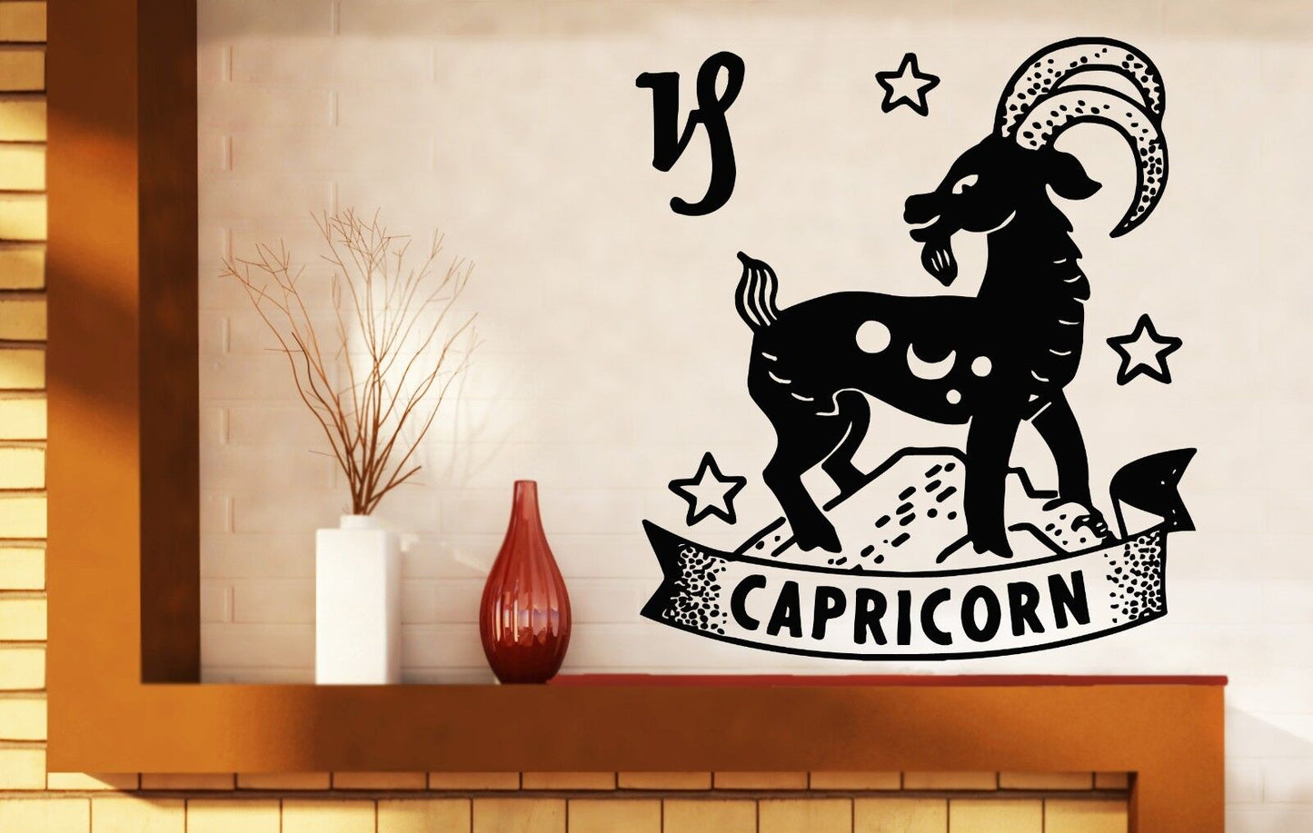 Wall Decal Vinyl Sticker Zodiac Sign Capricorn Horoscope Decor (n258)