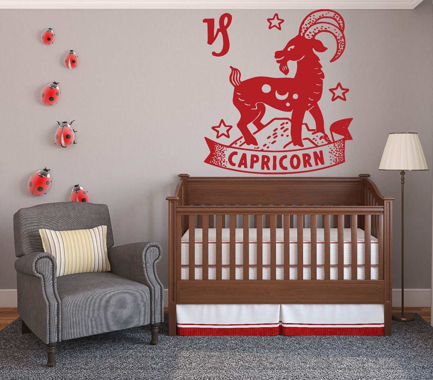 Wall Decal Vinyl Sticker Zodiac Sign Capricorn Horoscope Decor (n258)