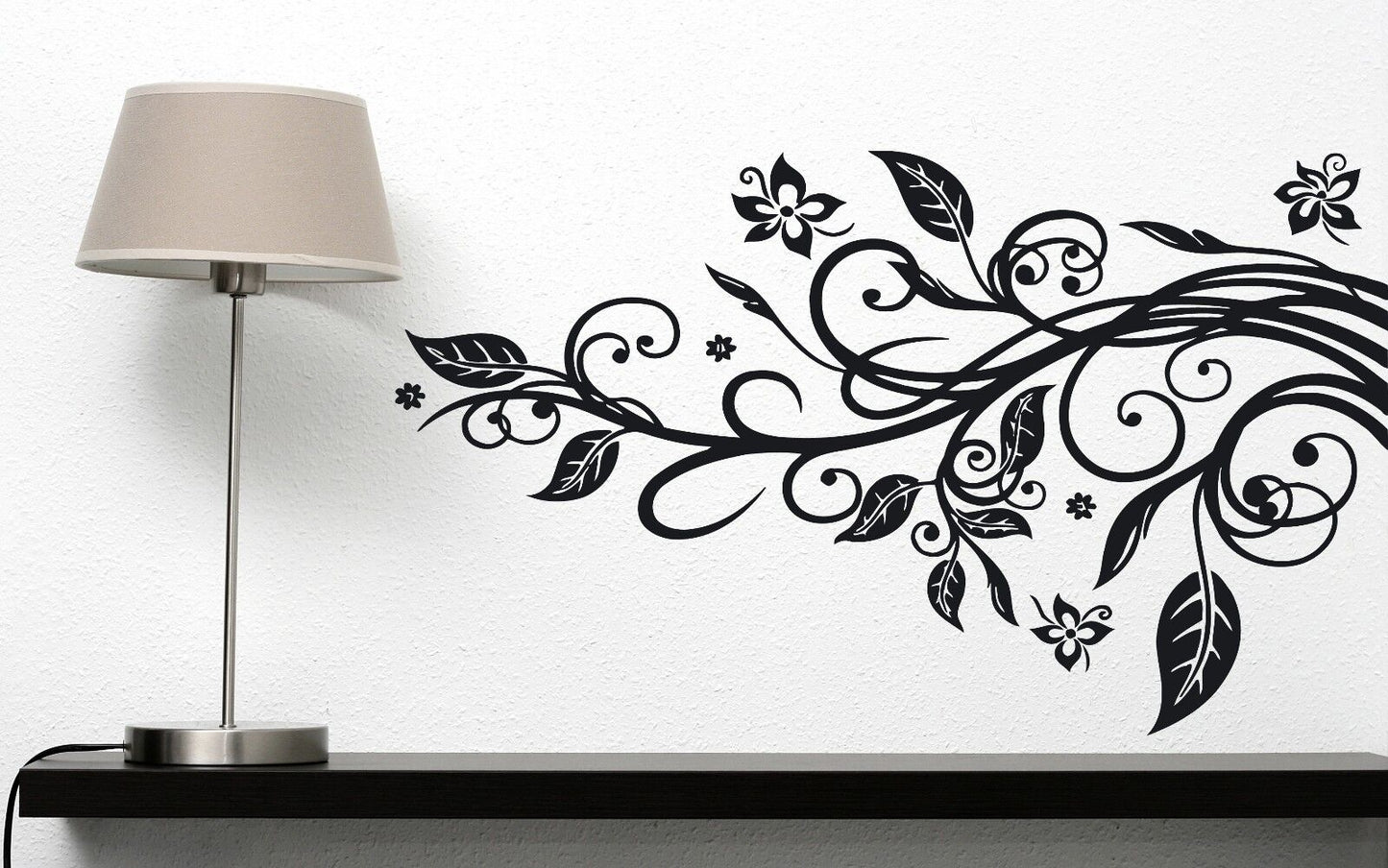 Wall Sticker Branch Leaves Flower Liana Stars Vinyl Decal (n316)