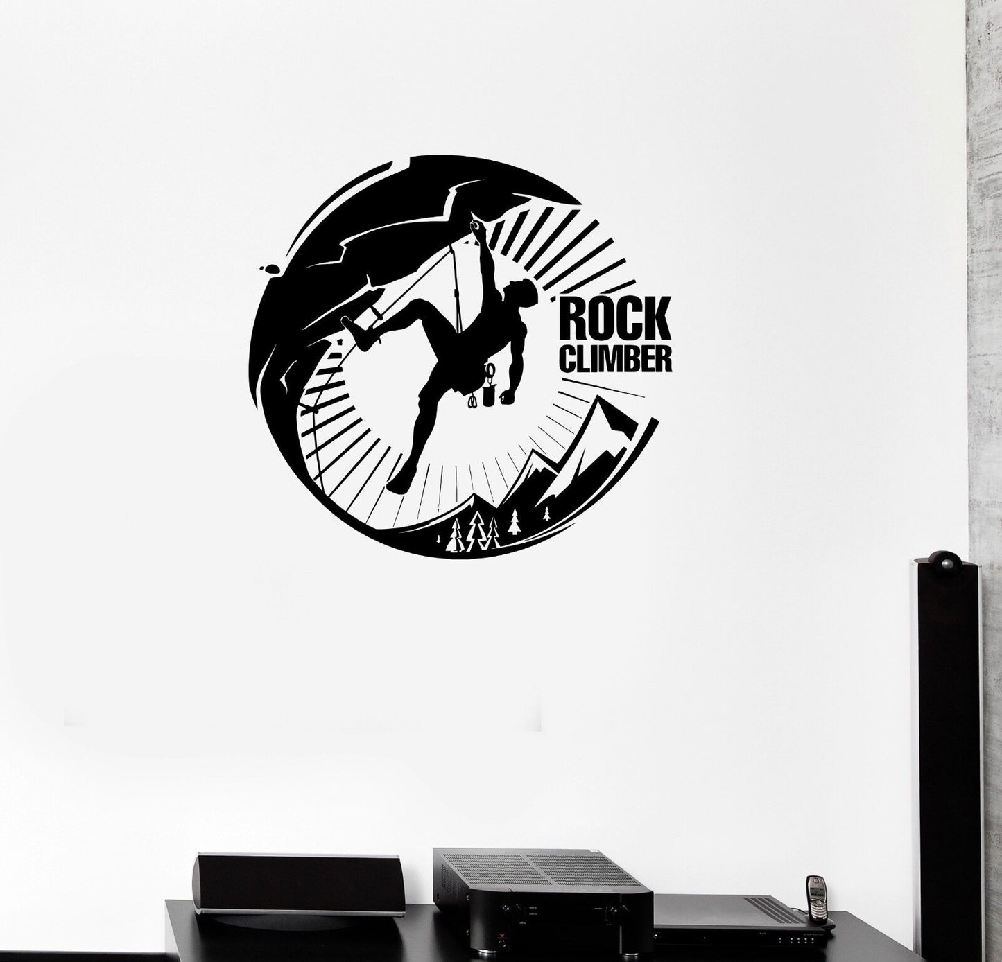 Vinyl Wall Decal Rock Climber Extreme Sports Motivation Stickers Mural (ig2135)