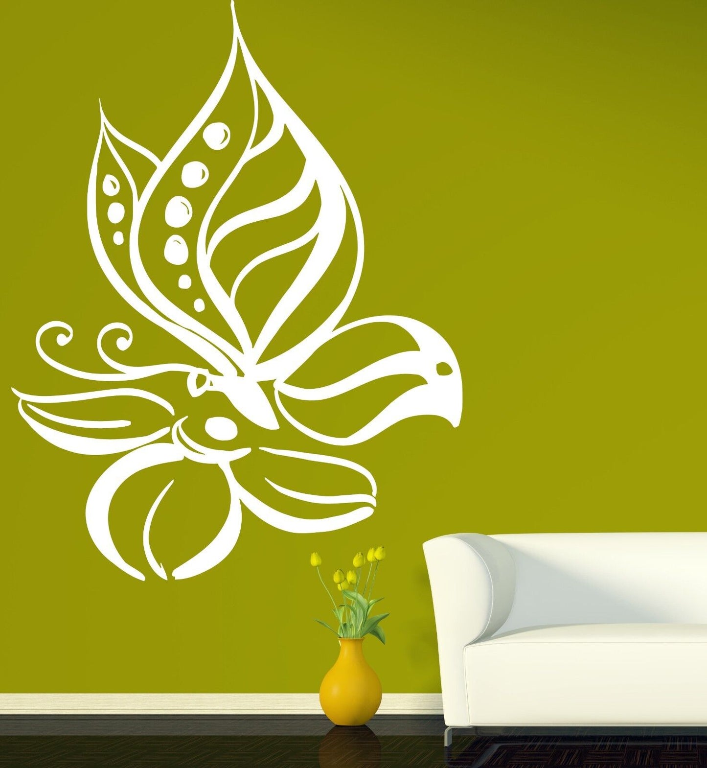 Wall Sticker Magical Dreamlike Beautiful Magnificent Flower Vinyl Decal (n347)