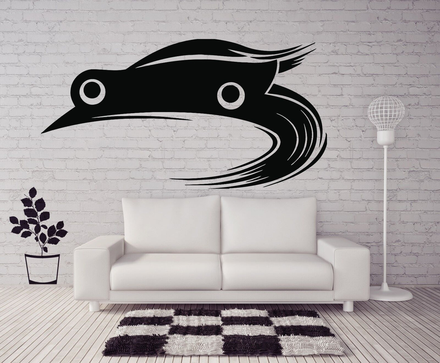 Wall Vinyl Sticker Super Cool Car Racing for Real Racers Decor Art (n390)