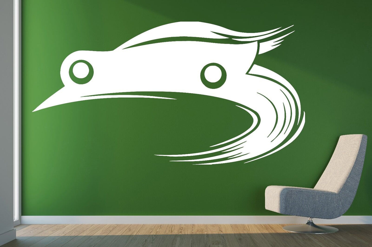 Autocollant mural en vinyle, course de voiture Super Cool pour les vrais coureurs, décor artistique (n390)