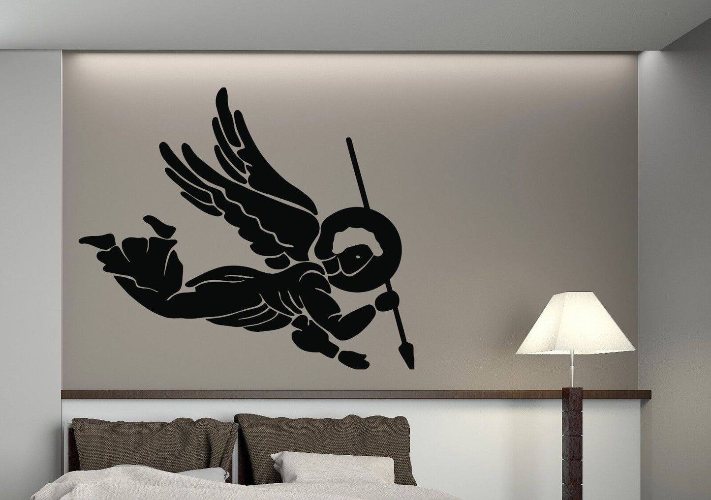 Wall Vinyl Sticker Decal St. Michael Archangel Spear Head (n412)