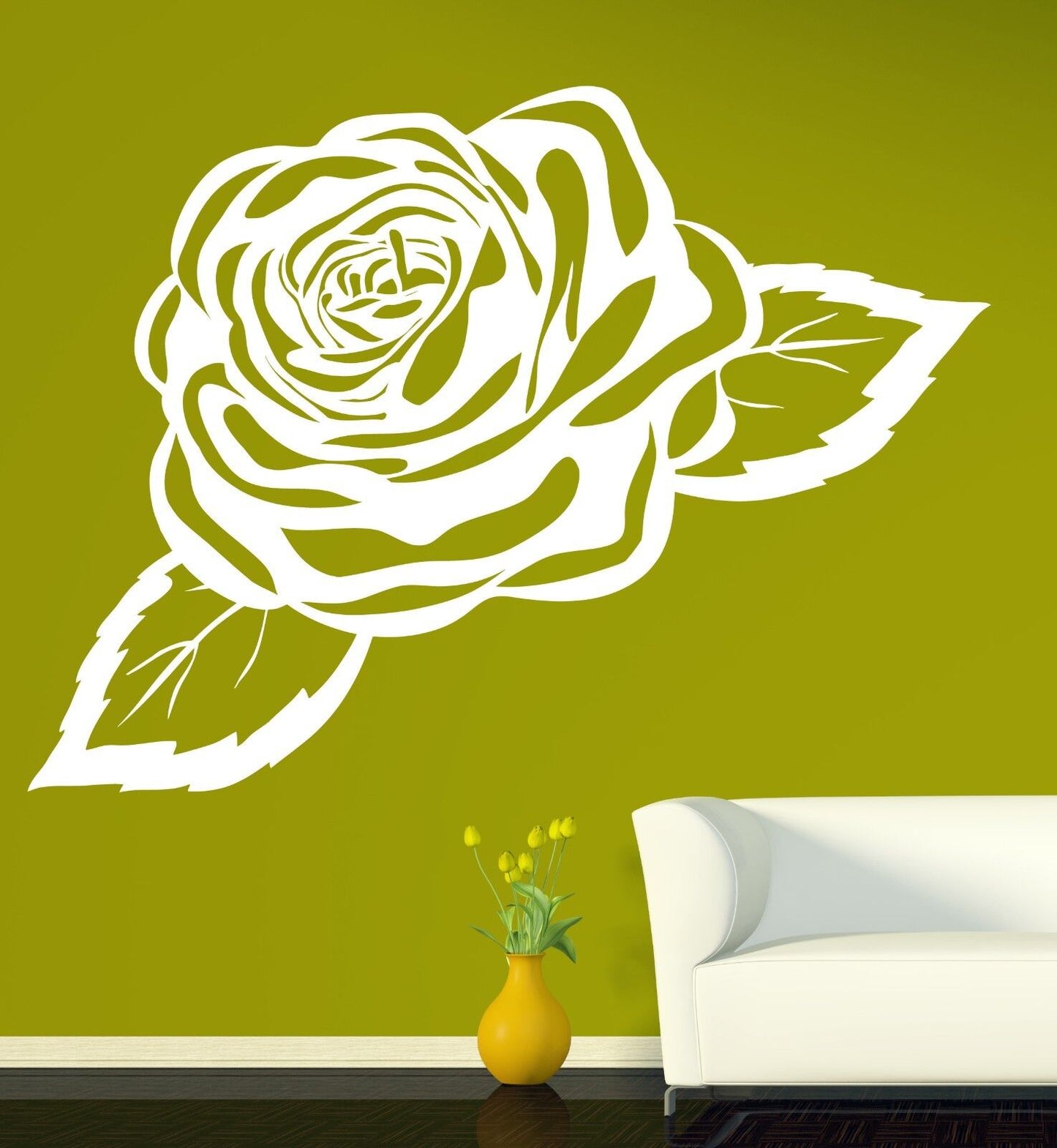 Wall Sticker Vinyl Decal Chic Elegant Odor Rose Bud Huge (n422)