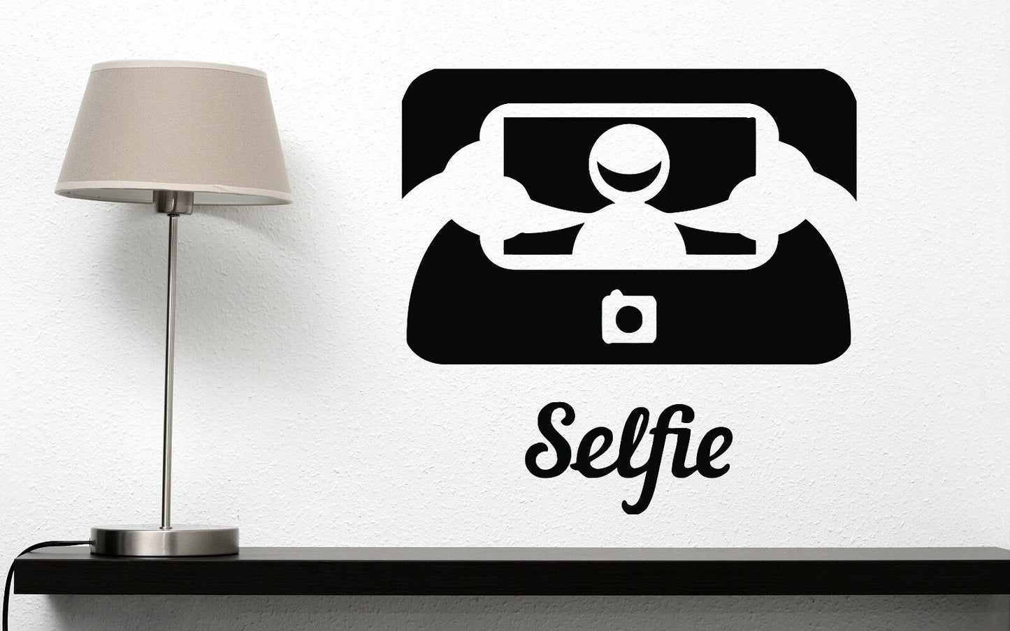 Wandaufkleber aus Vinyl, lustiges Bild, Foto-Symbol, Selfie-Dekor (n433)