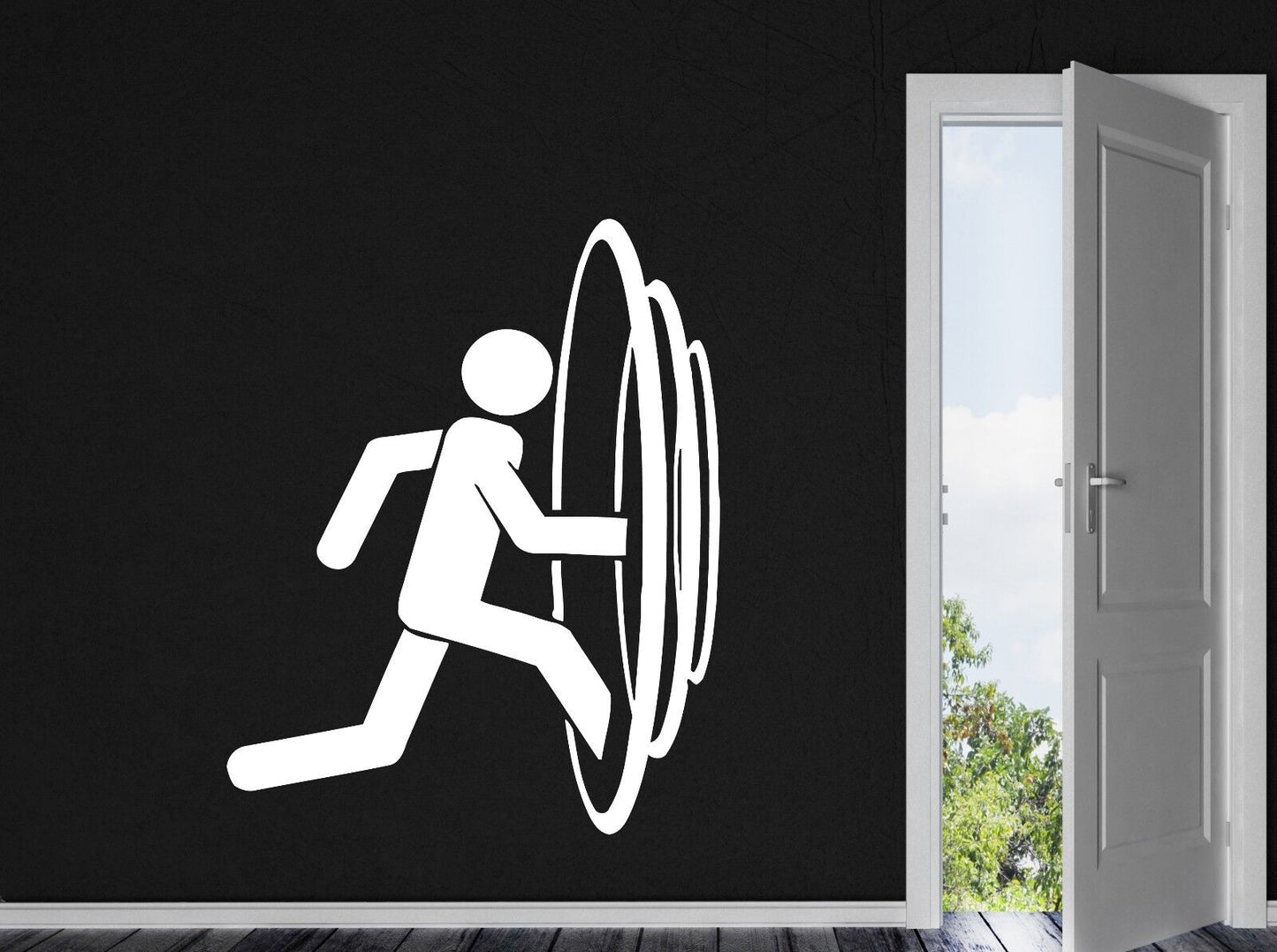 Wall Sticker Parallel Worlds Entrance Portal of Movement Vinyl Decal (n435)