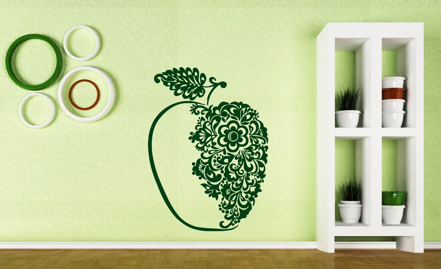 Wall Sticker Big Beautiful Tasty Juicy Apple Flavored Vinyl Decal (n450)