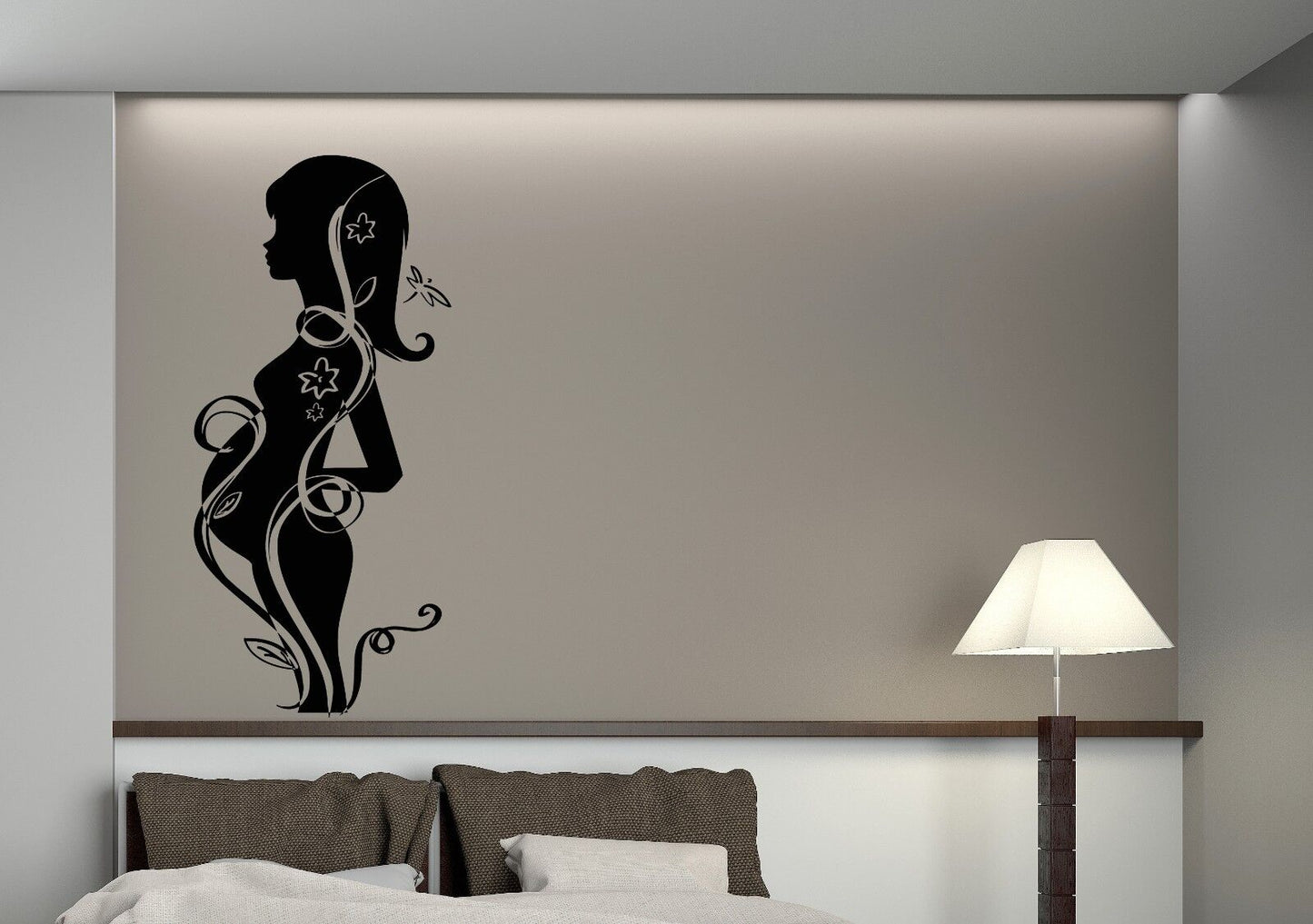 Wall Stickers Pregnant Woman Motherhood Tenderness Fetation Vinyl Decal (n454)