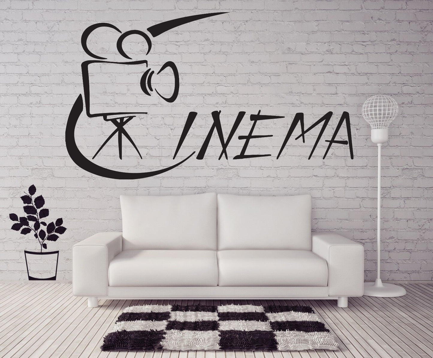 Wall Sticker Featured Movies Chamber Motor Filmed Cinema Vinyl Decal (n470)