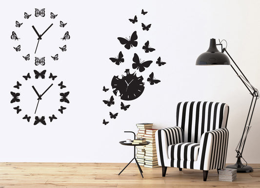 Wall Vinyl Sticker Amazing Decor Watch Butterflies Arrow (n487)