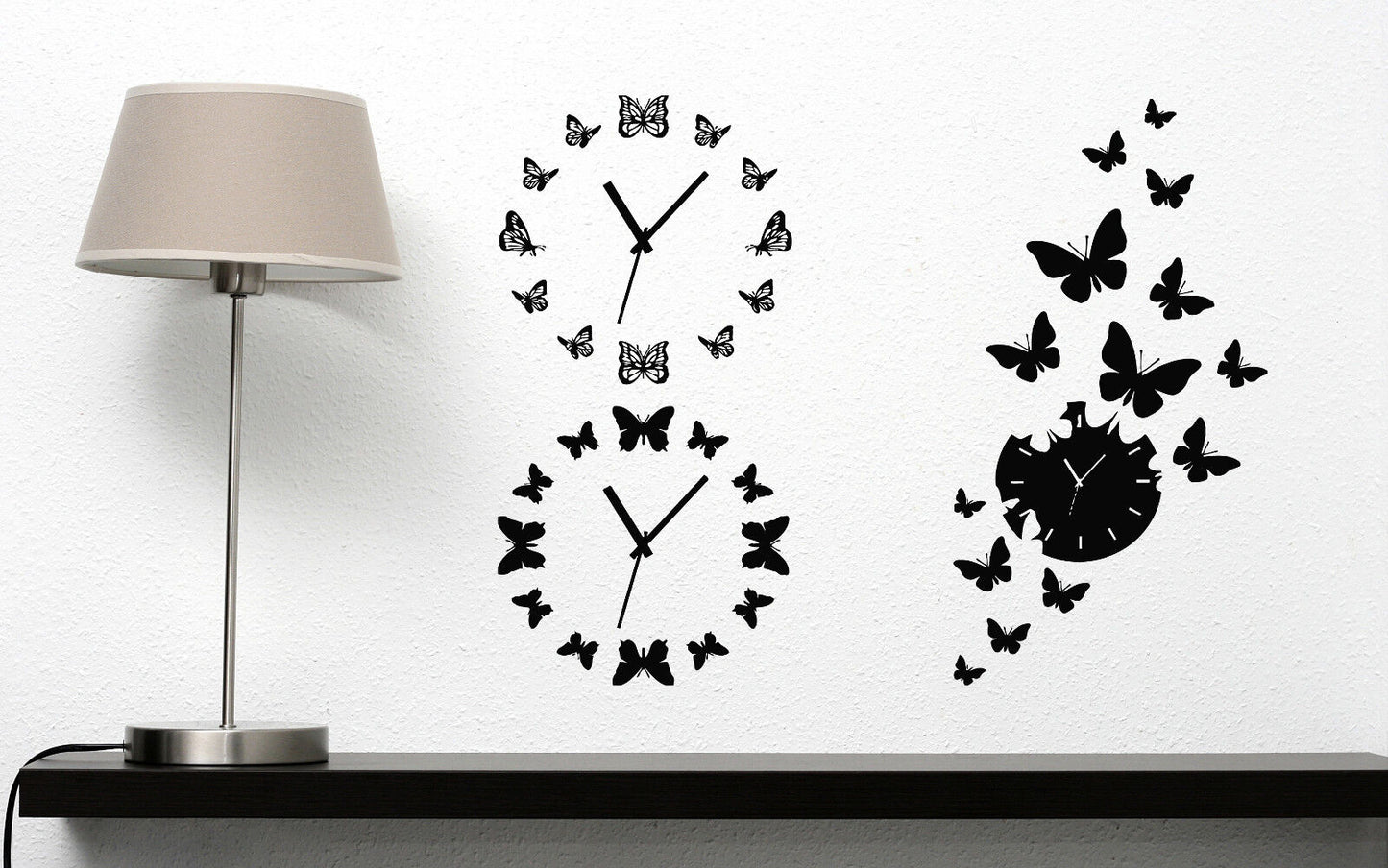 Wall Vinyl Sticker Amazing Decor Watch Butterflies Arrow (n487)