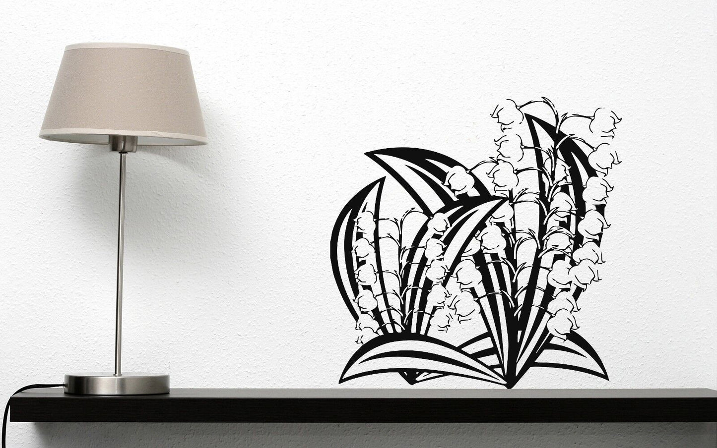 Wall Vinyl Sticker Beauty bouquet of spring lilies of the valley Decor (n515)