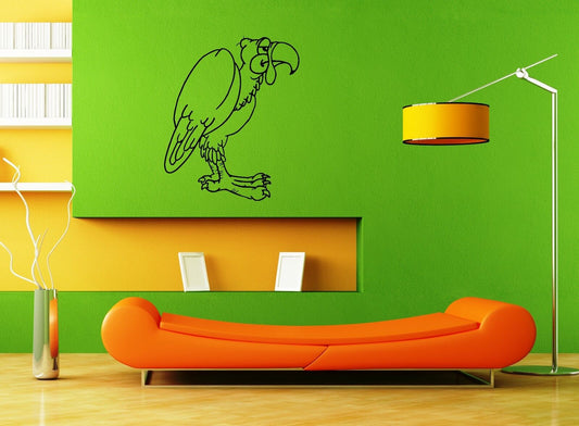 Wall Stickers Vinyl Decal Nursery Parrot Vulture Bird Animals For Kids (ig1641)