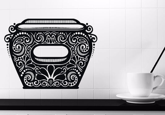 Wall Sticker Vinyl Decal amphora antique ceramic vessel with pattern (n530)