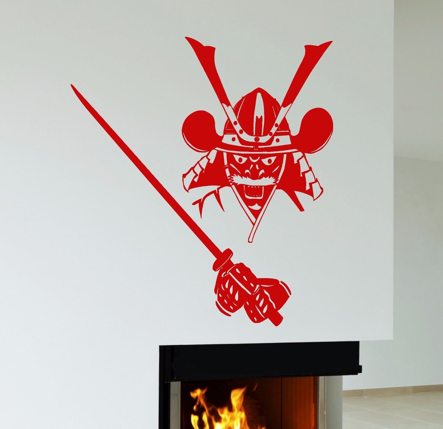 Vinyl Wall Decal Samurai Warrior Armor Japanese Art Stickers Mural (142ig)