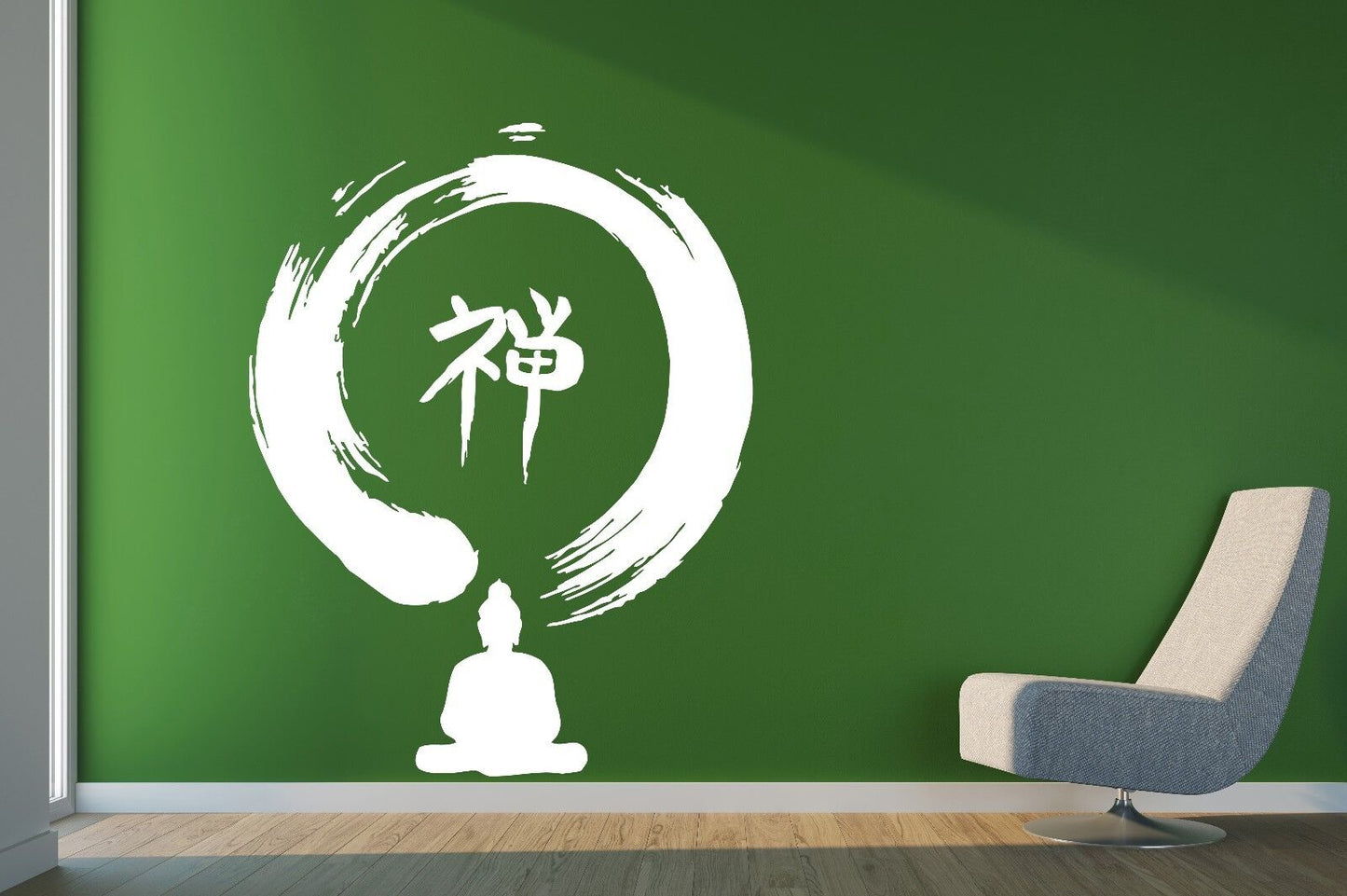 Vinyl Decal Wall Sticker Symbols Eastern Faith Buddha Zen Circle (n551)