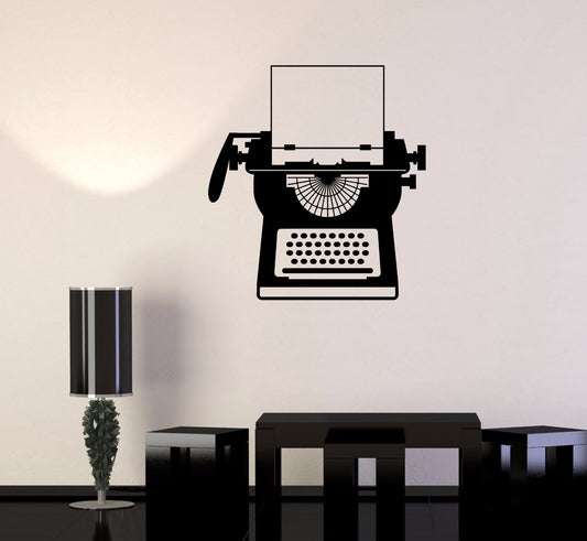 Vinyl Wall Stickers Typewriter Writer Vintage Decal Mural (199ig)