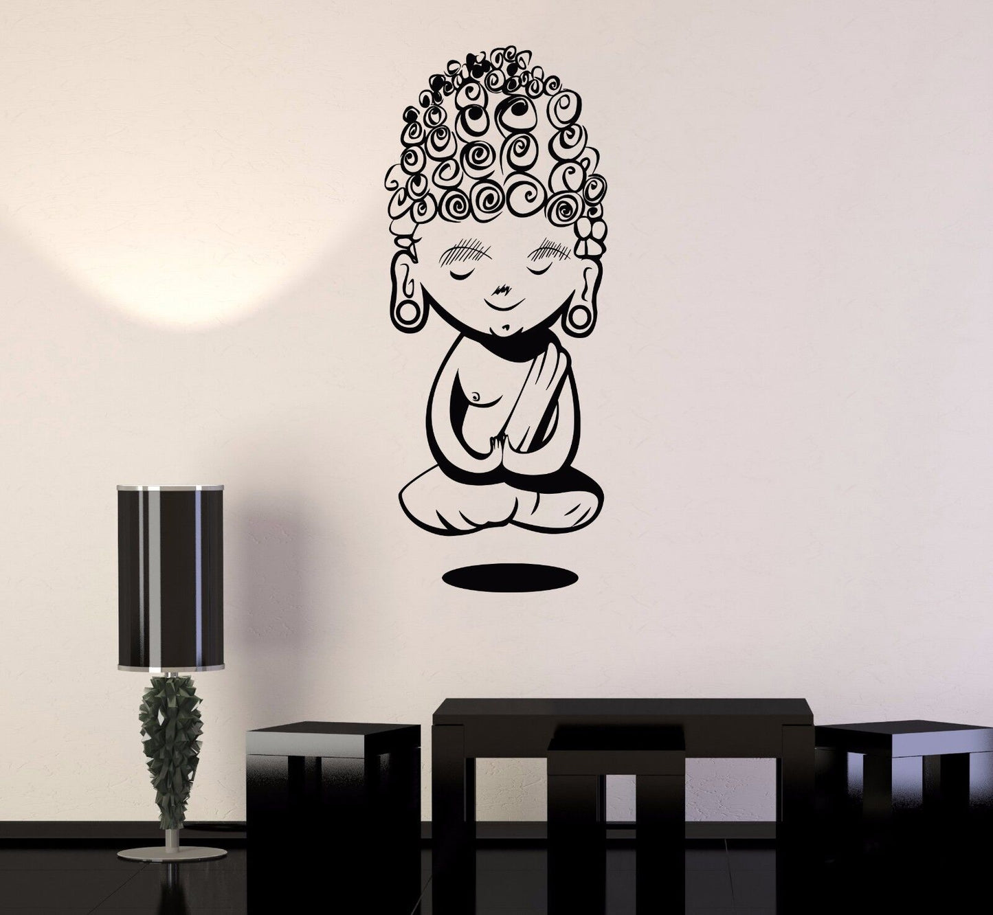 Wandtattoo Buddha Meditation Buddhismus Yoga Kind Vinyl Aufkleber (278ig)