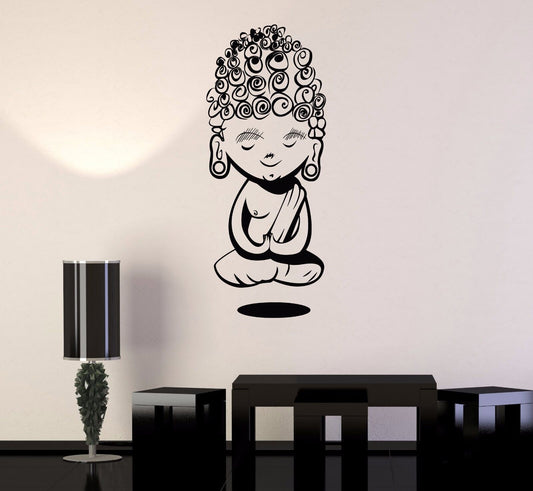 Autocollant mural en vinyle pour enfant, bouddha, méditation, bouddhisme, Yoga (278ig)