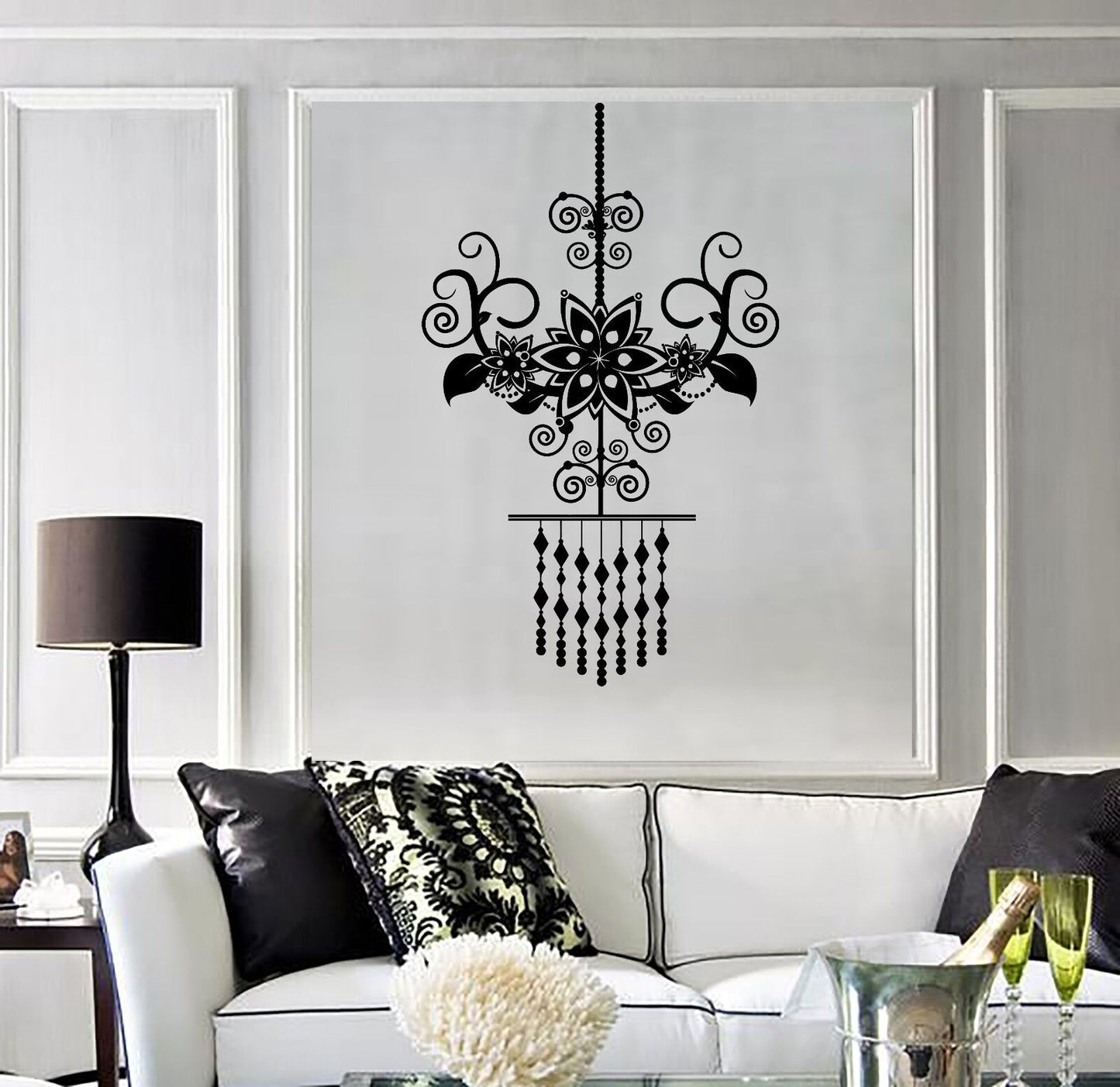 Vinyl Wall Stickers Chandelier Lighting Light Decorating Room Decal (306ig)