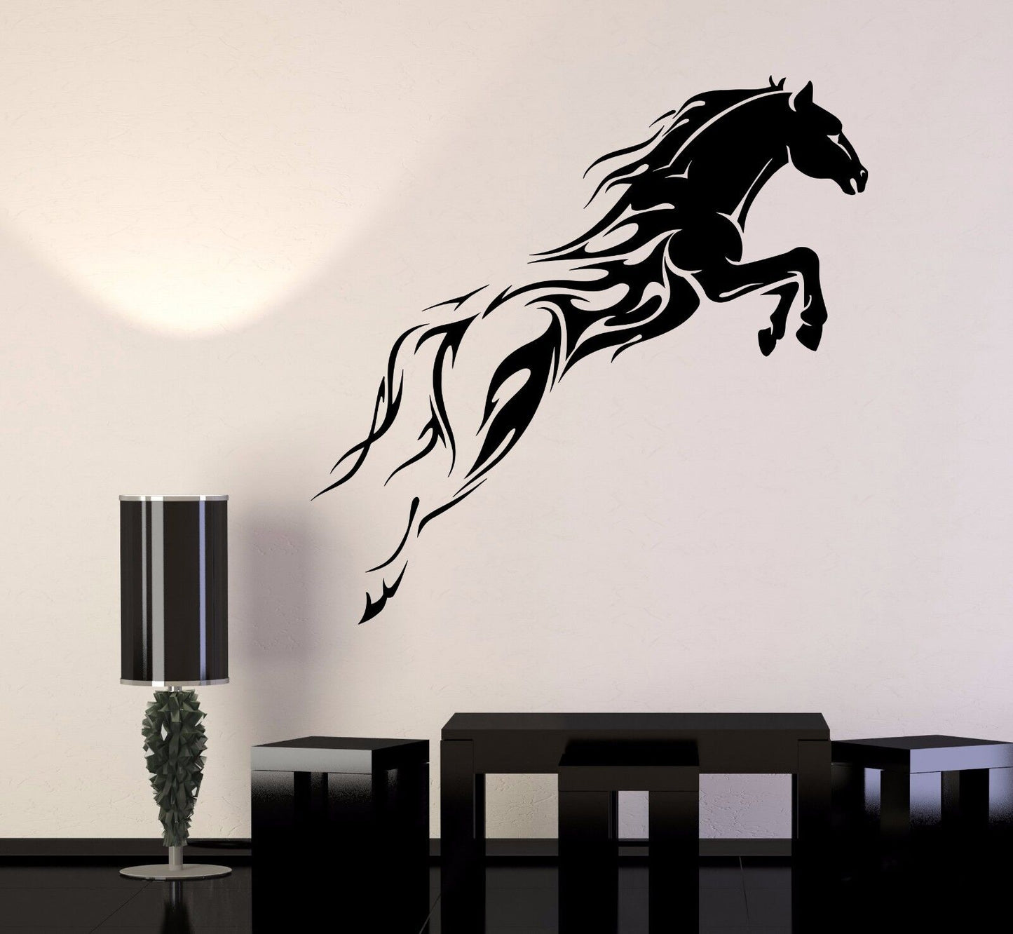 Vinyl Wall Decal Horse Mustang Horserace Garage Decor Stickers (308ig)