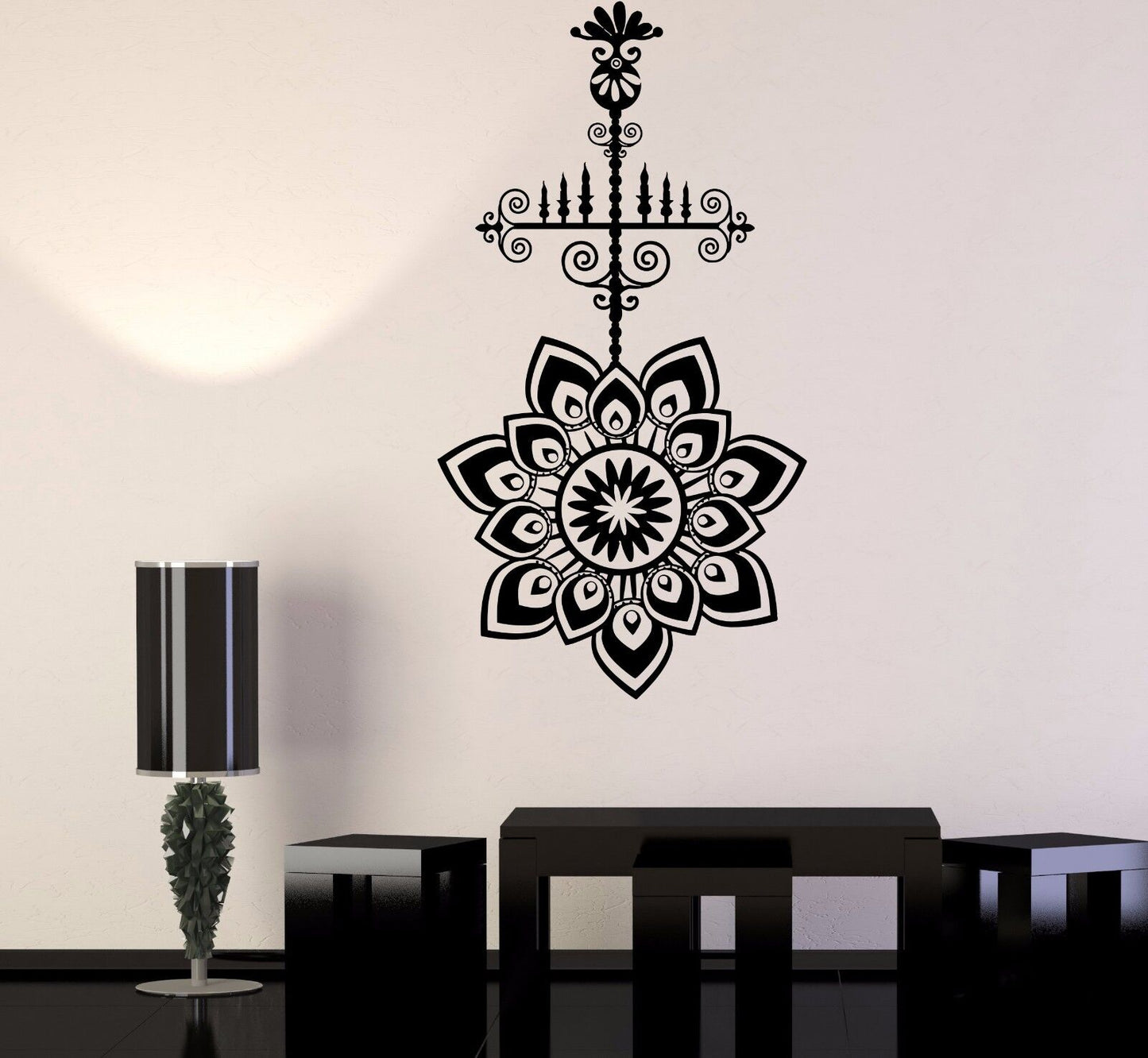 Vinyl Wall Decal Chandelier Room Decoration Lighting Mural Stickers (316ig)