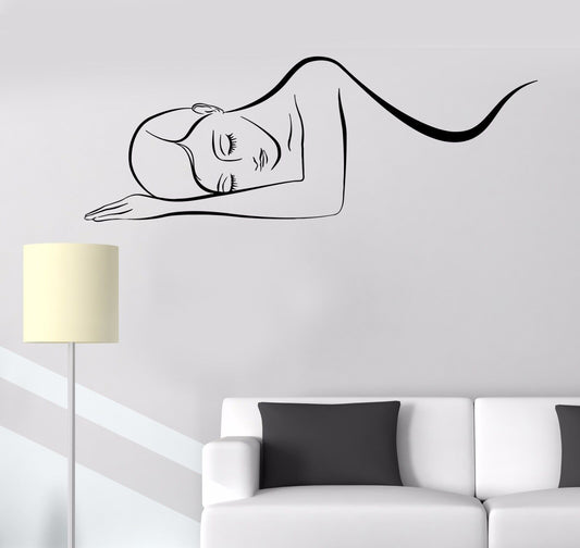 Autocollant mural en vinyle pour salon de massage, thérapie, spa, relaxation (323ig)