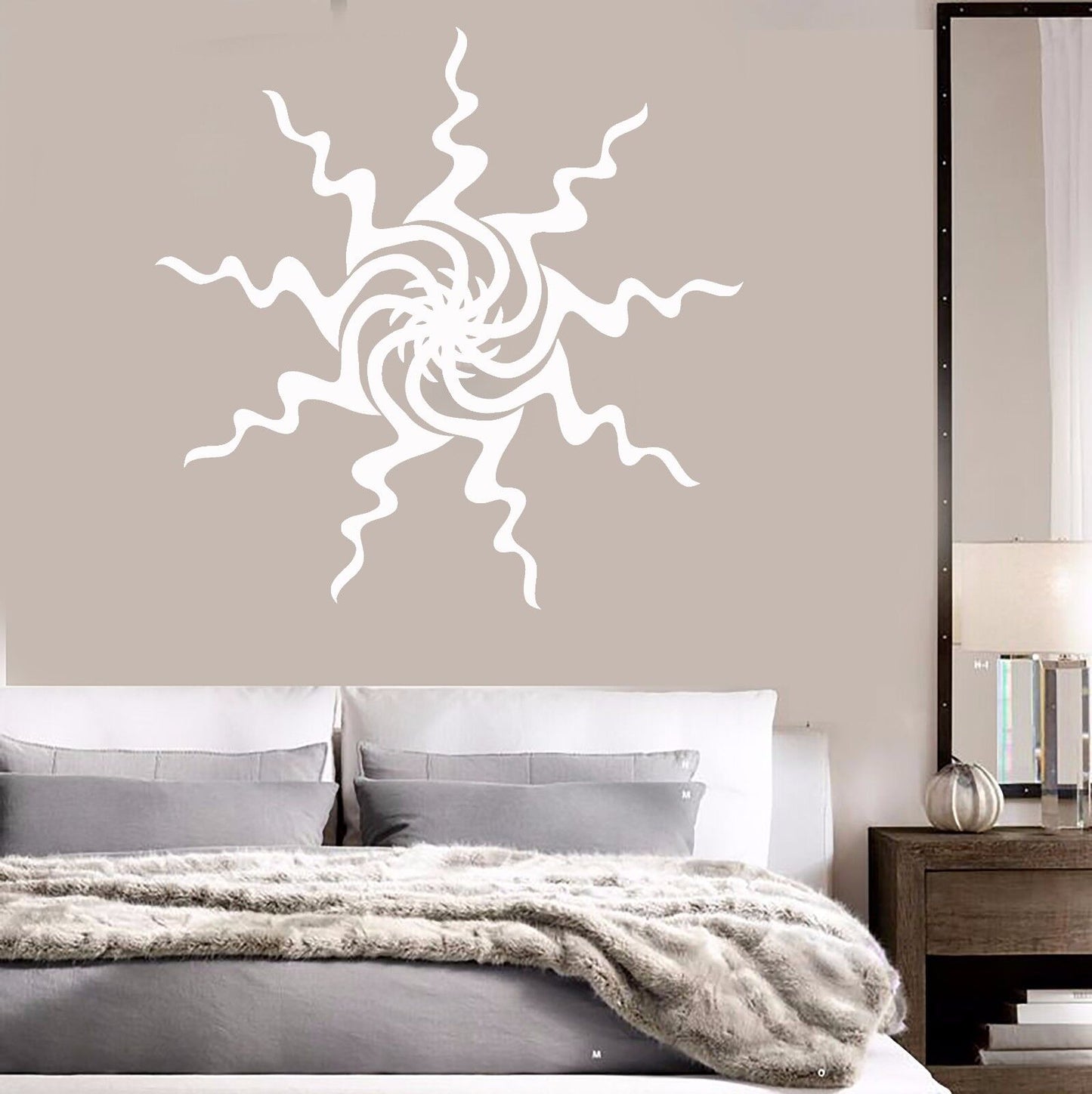 Vinyl Wall Decal Sun Art Room Decoration Home Interior Idea Stickers (325ig)