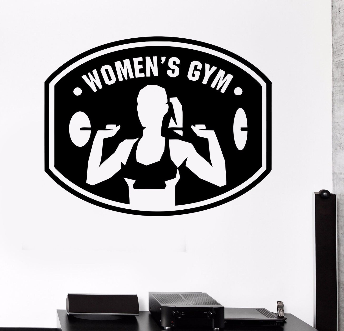 Vinyl Wall Decal Woman Gym Fitness Club Girl Sports Stickers (334ig)