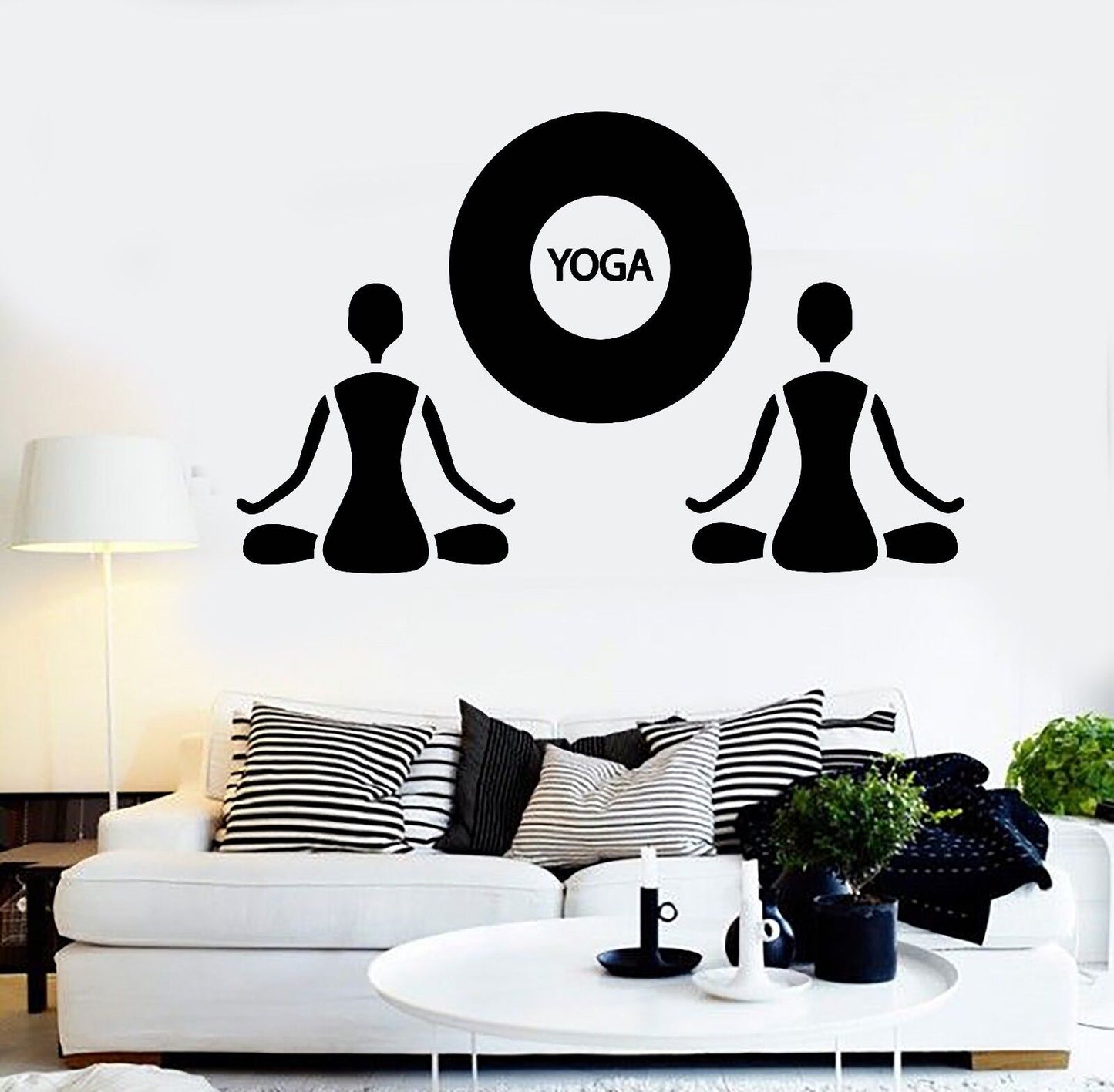 Vinyl Wall Decal Yoga Zen Meditation Buddhism Art Stickers (504ig)