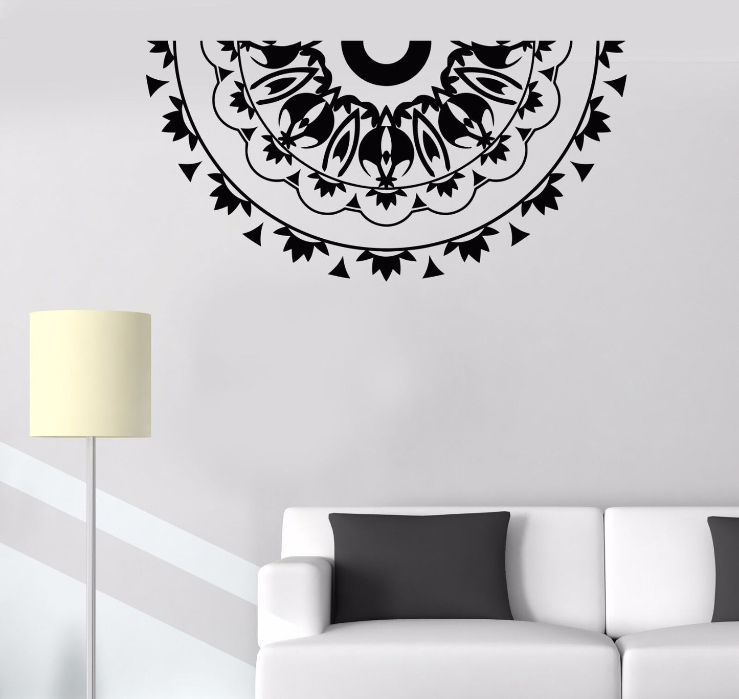 Vinyl Wall Decal Mandala Room Decoration Pattern Stickers (513ig)