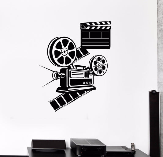 Autocollant Mural en vinyle pour salle de cinéma, amoureux des films, autocollants muraux (543ig)