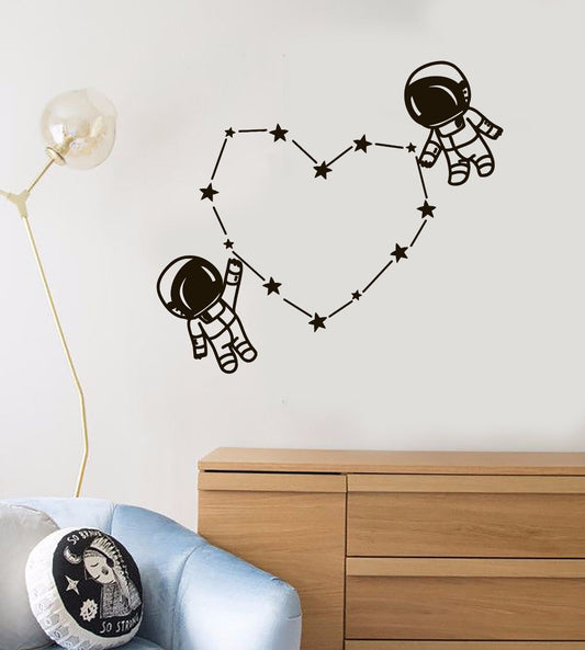 Autocollant mural en vinyle Spaceman astronaute espace enfants chambre autocollants (583ig)