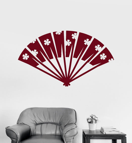 Vinyl Wall Decal Japan Hand Fan Accessory Asian Stickers Mural (622ig)