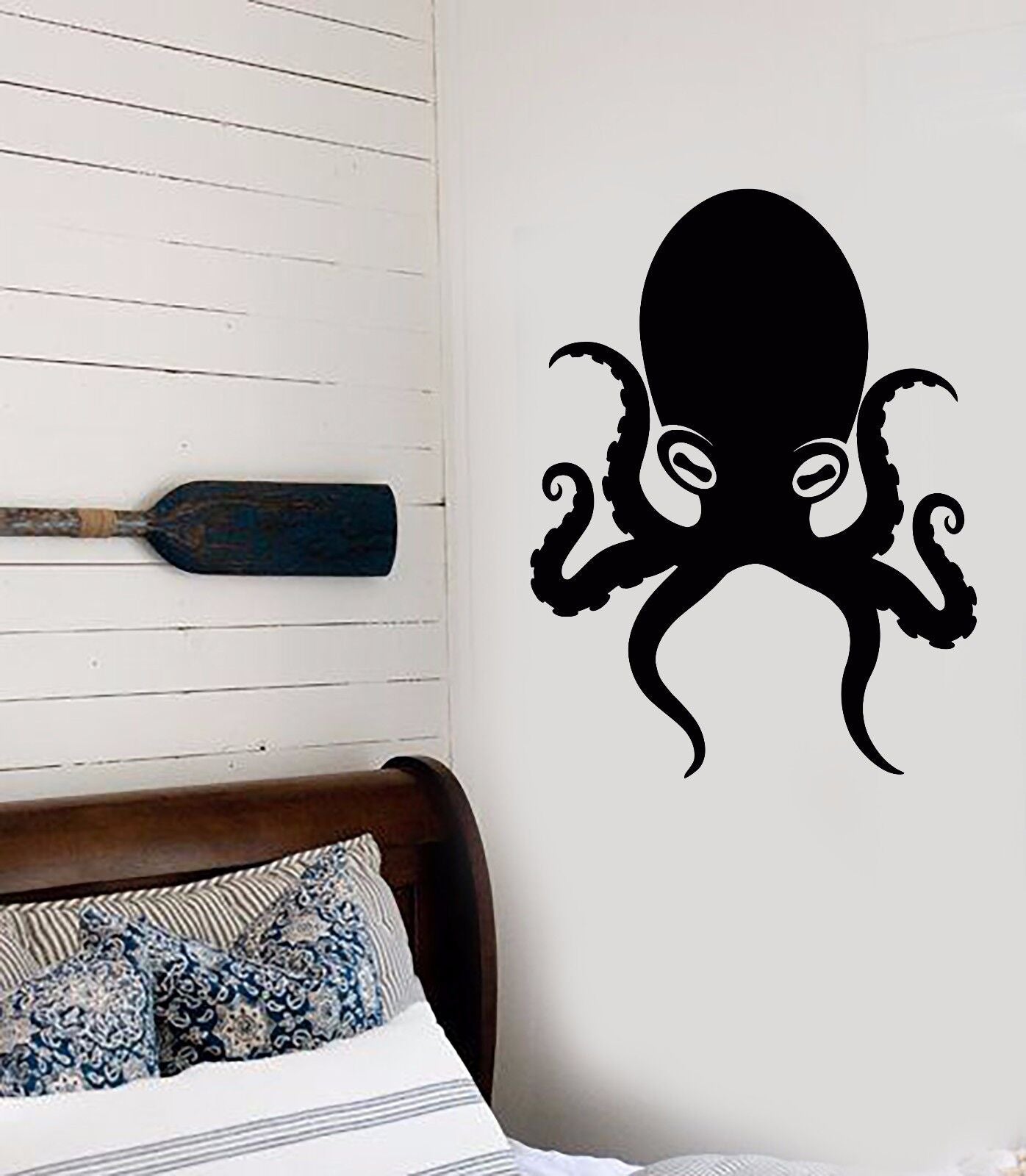 Vinyl Wall Decal Octopus Tentacles Marine Ocean Style Room Stickers (629ig)