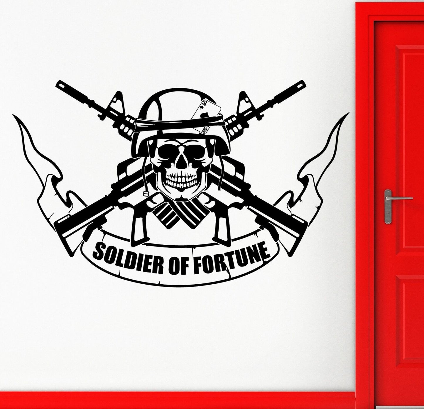 Wall Stickers Vinyl Decal Soldier of Fortune War Military Mercenary War (ig1810)