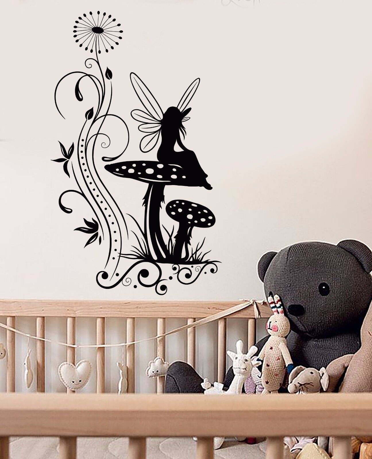 Vinyl Wall Decal Mushroom Fairy Tale Nursery Fantasy Stickers (794ig)