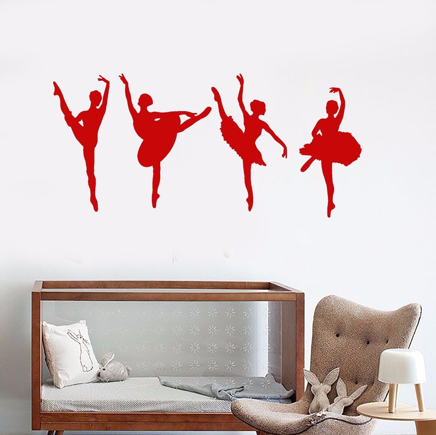 Autocollant mural en vinyle pour école de Ballet, danseuse, ballerine, pour chambre d'enfant (869ig)