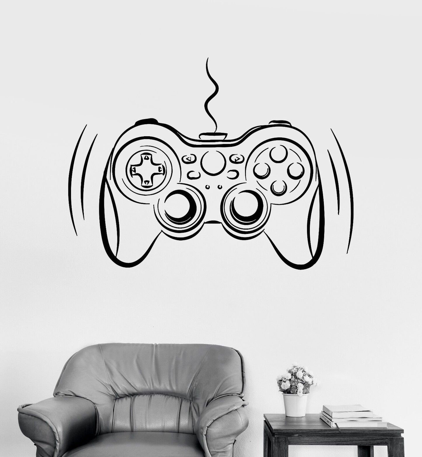 Vinyl Wall Decal Video Game Gamer Joystick Player Teen Room Stickers (994ig)