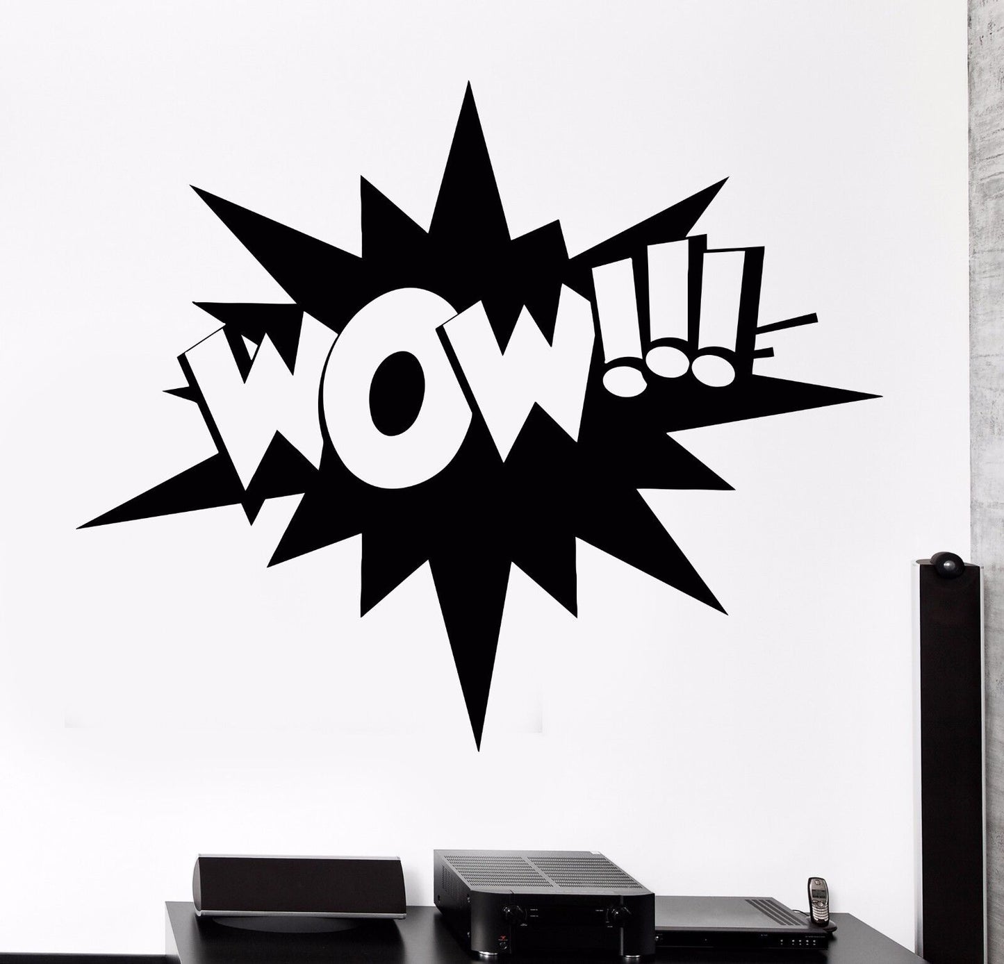 Vinyl Wall Decal Word Wow Advertising Sales Comics Stickers (1105ig)